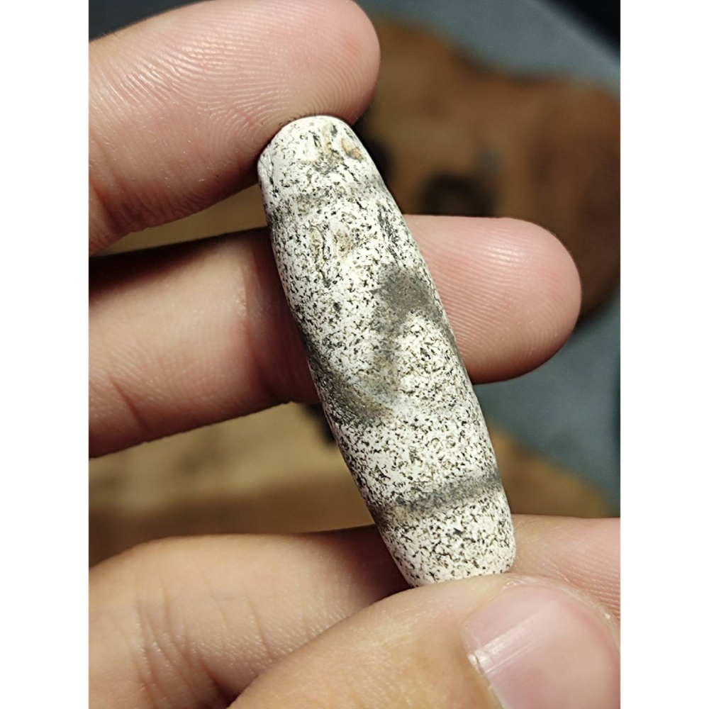 老山腳 藏區回流地埋虎牙天珠 yzi399-細節圖2