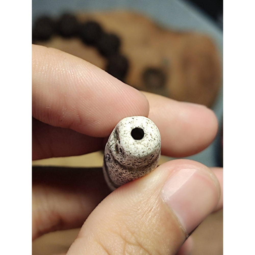 老山腳 藏區回流地埋虎牙天珠 yzi399-細節圖4