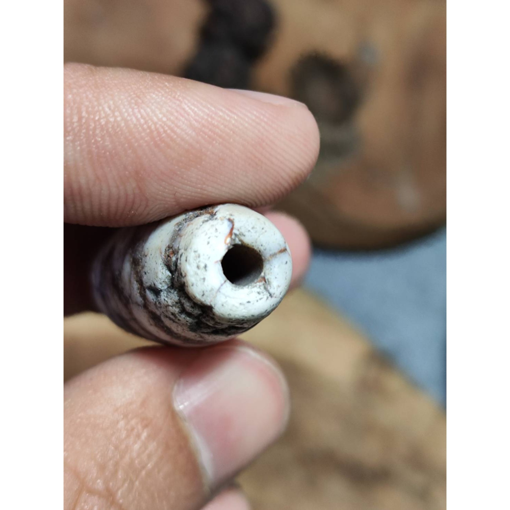 老山腳 藏區回流地埋三眼天珠 yzi400-細節圖6