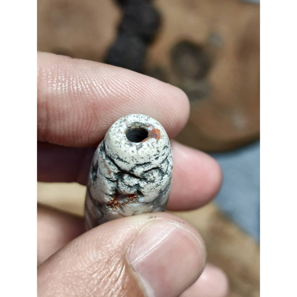 老山腳 藏區回流地埋三眼天珠 yzi400-細節圖7