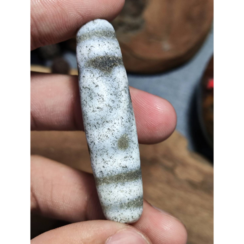 老山腳 藏區回流地埋三眼天珠 yzi401-細節圖3