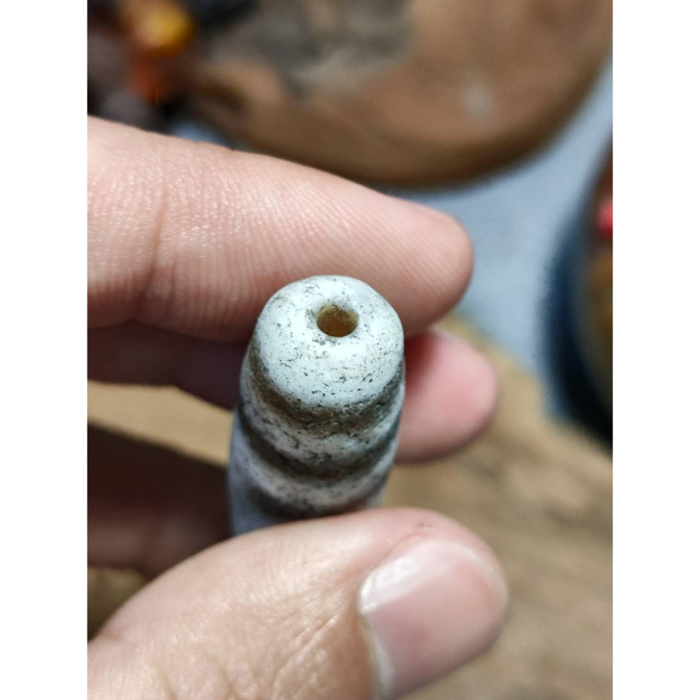 老山腳 藏區回流地埋三眼天珠 yzi401-細節圖6