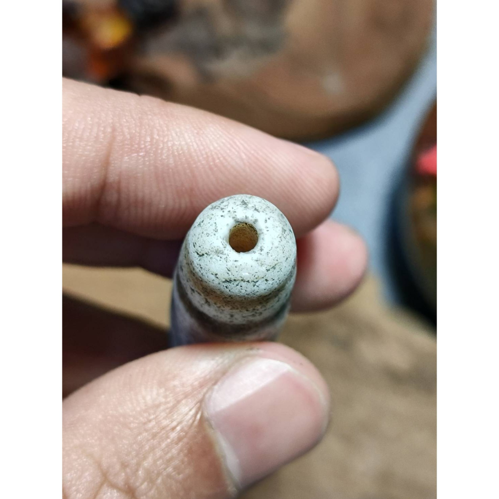 老山腳 藏區回流地埋三眼天珠 yzi401-細節圖7