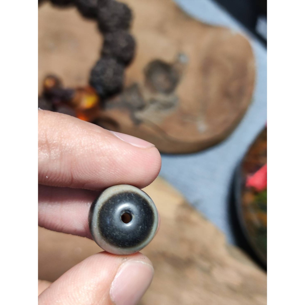 老山腳 藏區回流早期虎牙天珠 yzi402-細節圖5