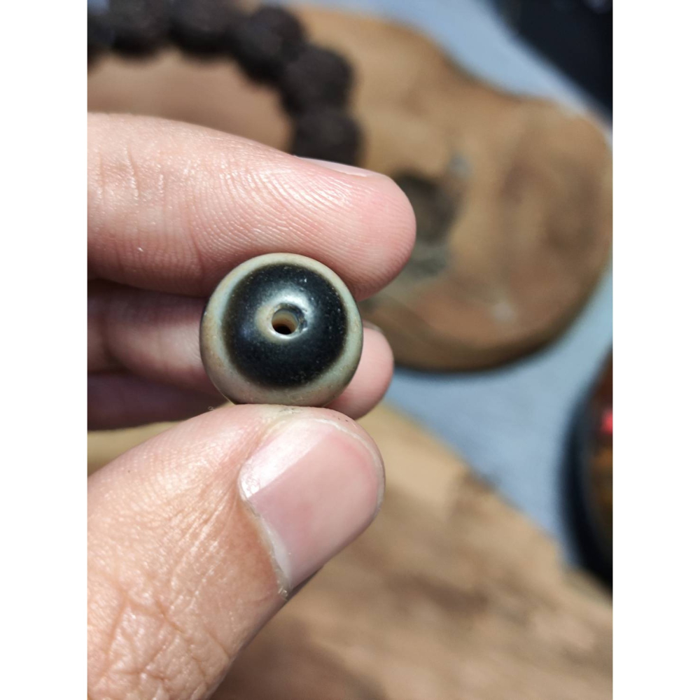 老山腳 藏區回流早期虎牙天珠 yzi402-細節圖6