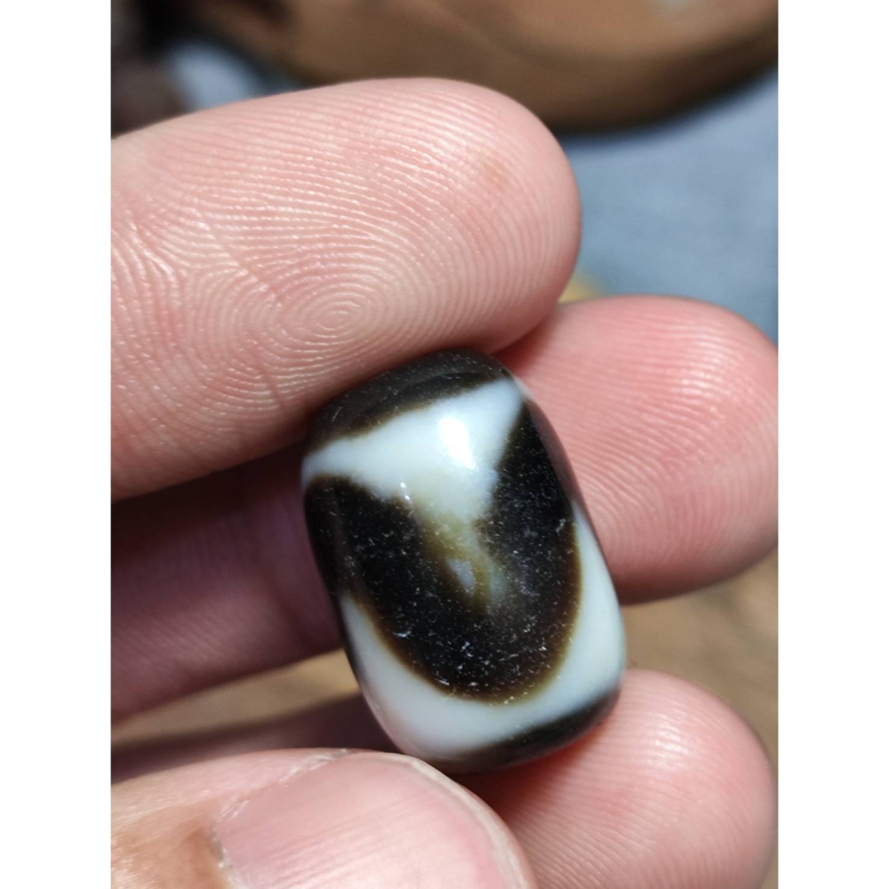 老山腳 藏區回流早期虎牙天珠 yzi403-細節圖7