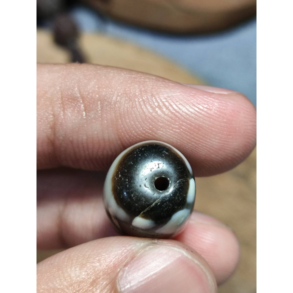 老山腳 藏區回流早期虎牙天珠 yzi403-細節圖9