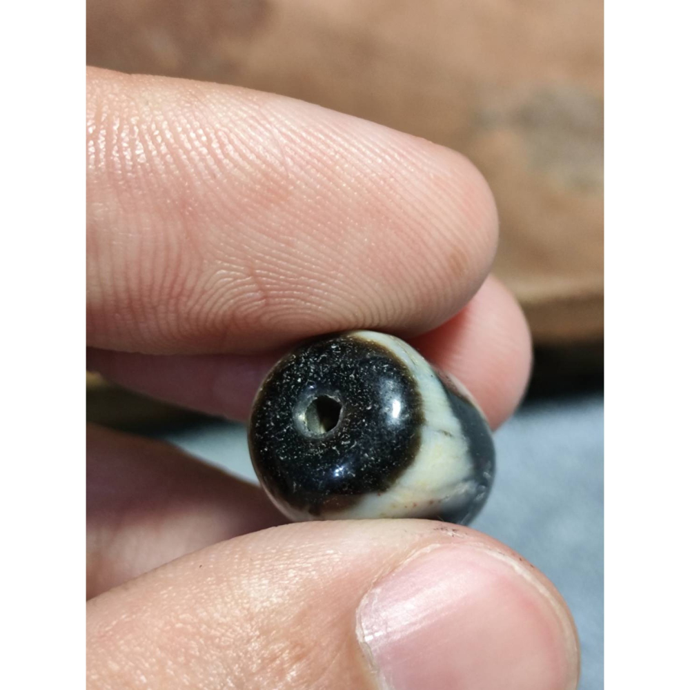 老山腳 藏區回流早期虎牙天珠 yzi404-細節圖7