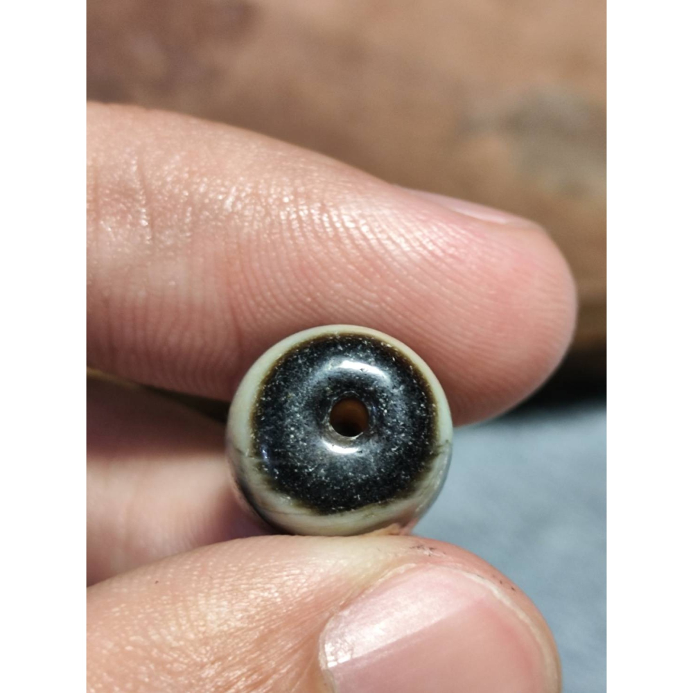 老山腳 藏區回流早期虎牙天珠 yzi404-細節圖8