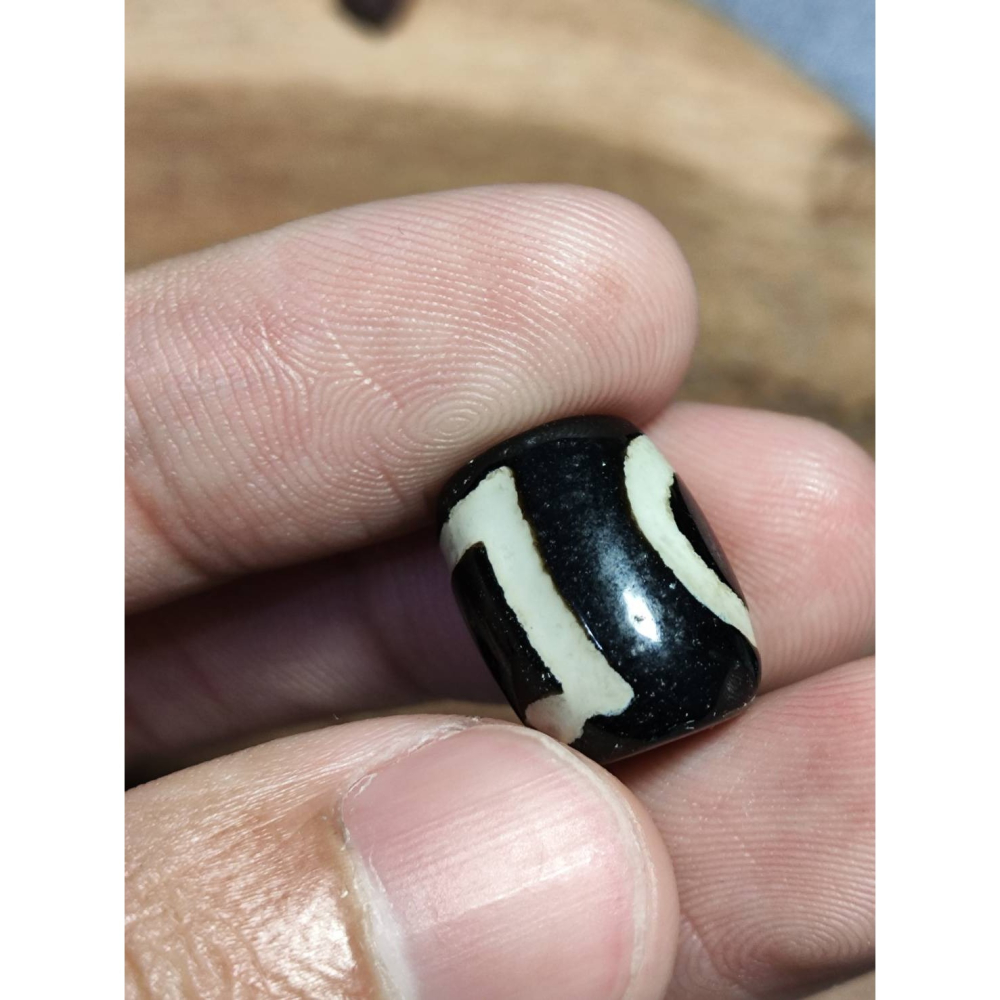 老山腳 藏區回流早期天地天珠 yzi405-細節圖2