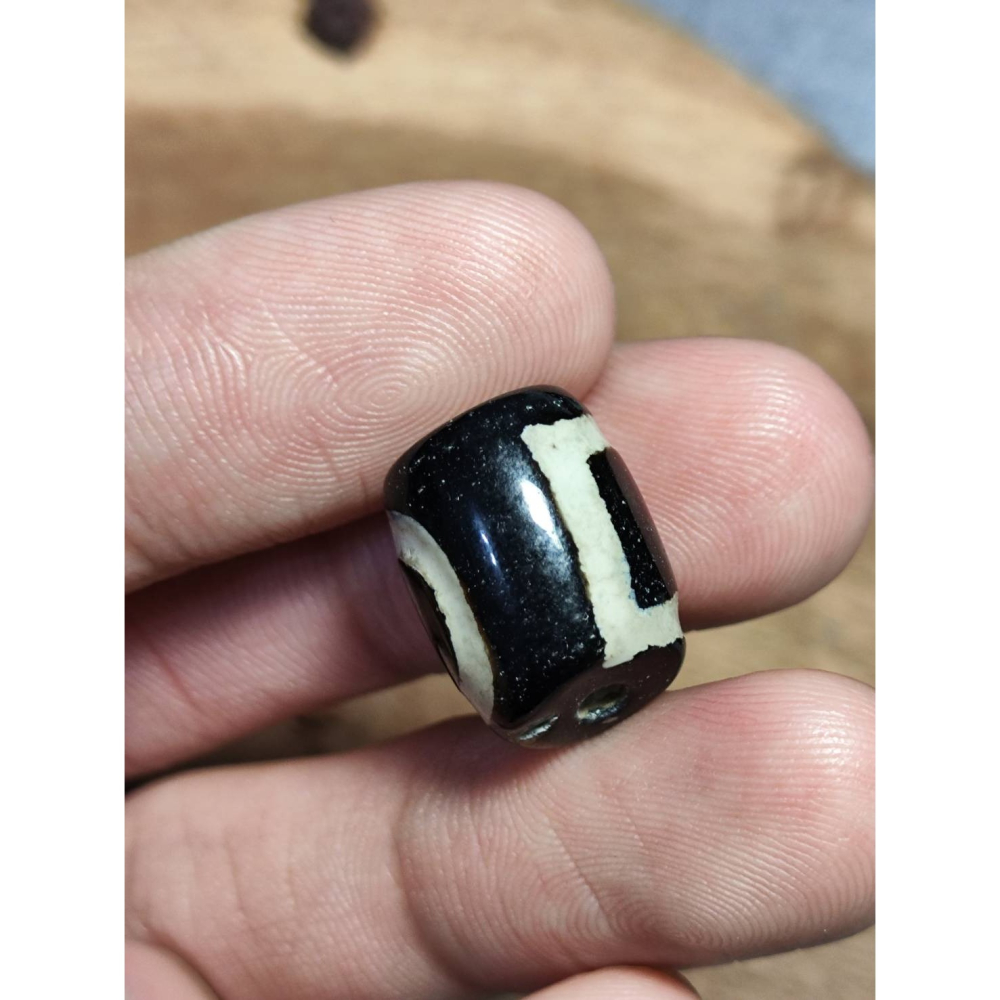 老山腳 藏區回流早期天地天珠 yzi405-細節圖4