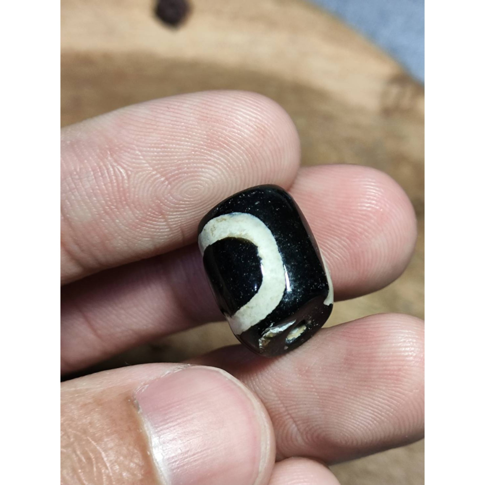 老山腳 藏區回流早期天地天珠 yzi405-細節圖5