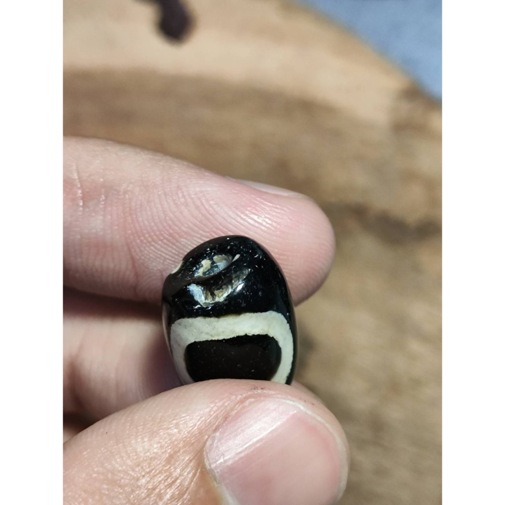 老山腳 藏區回流早期天地天珠 yzi405-細節圖8