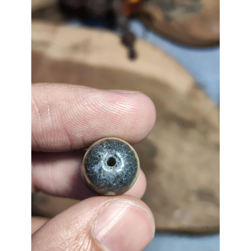 老山腳 藏區回流早期虎牙天珠 yzi406-細節圖6