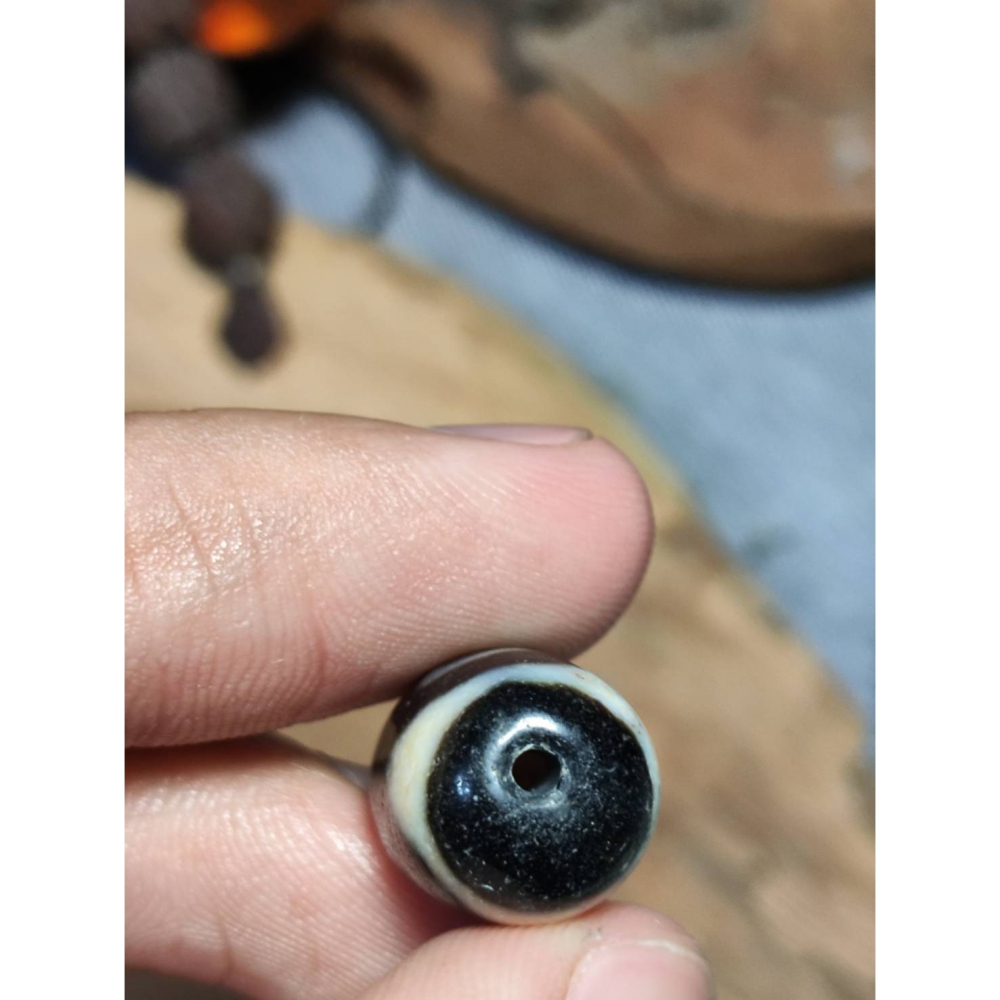 老山腳 藏區回流早期三眼天珠 yzi407-細節圖7
