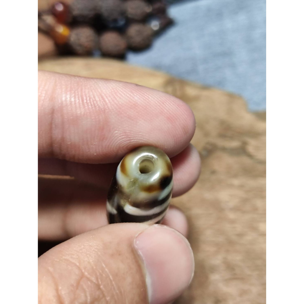 老山腳 至純兩眼天珠 yzi424-細節圖5