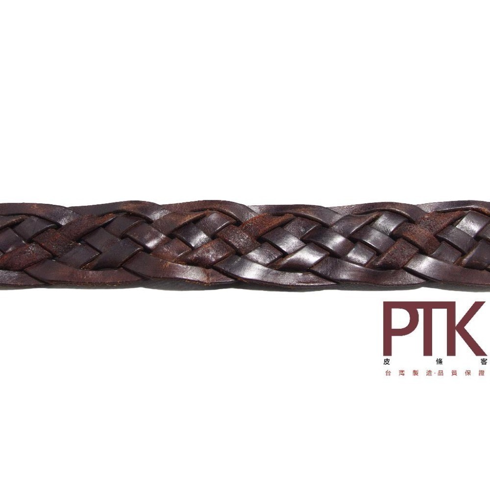 編織進口牛皮女帶G390-28(台灣製造、NG商品超低價)【PTK皮條客】-細節圖3