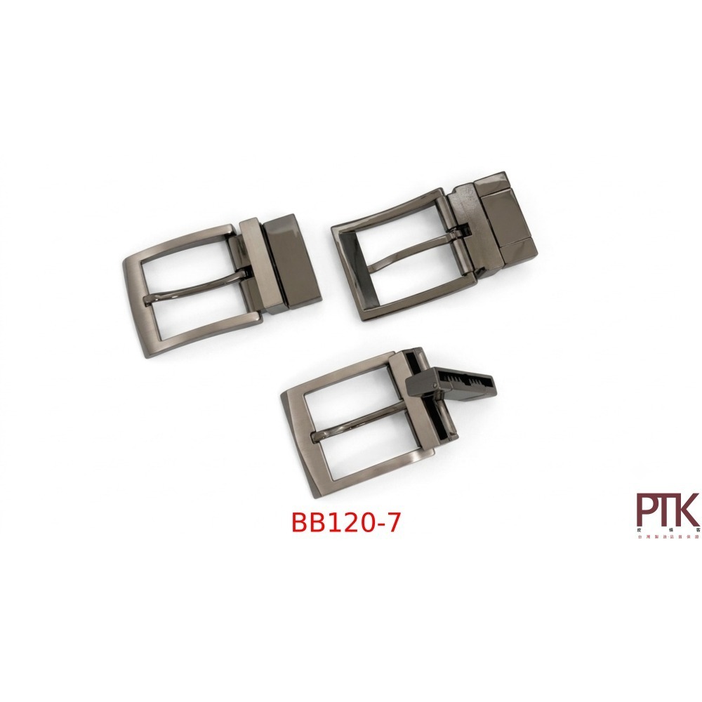 旋轉合金帶扣、皮帶頭(夾式)BB120-1~BB120-6【PTK皮條客】-細節圖8