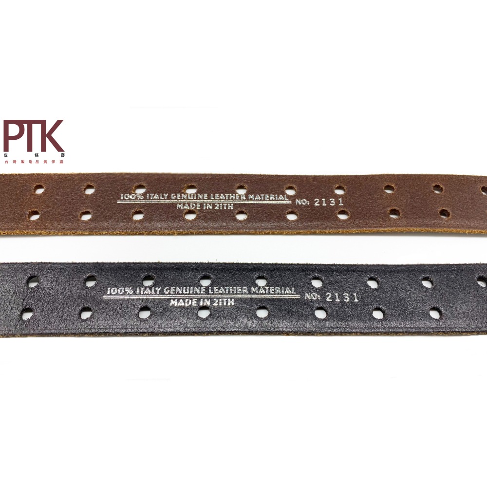 真皮雙鈎皮帶(無附皮帶環)G290-9~G290-10(台灣製造、NG商品超低價)【PTK皮條客】-細節圖5