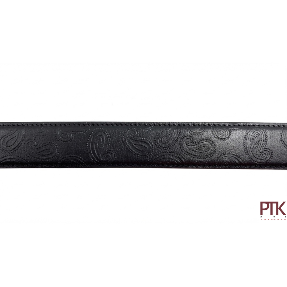 二層牛皮自動皮帶身(變形蟲圖騰) BS400-3【PTK皮條客】-細節圖3