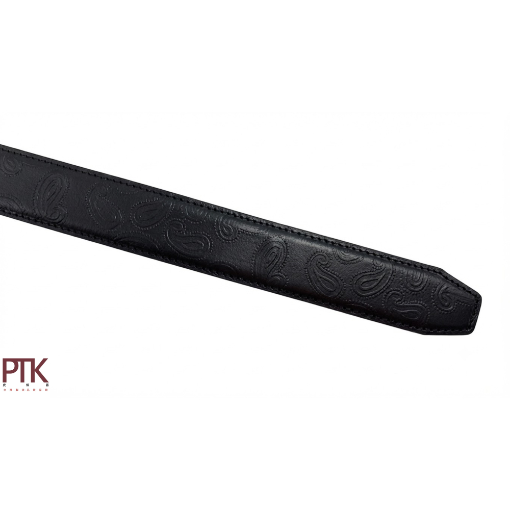 二層牛皮自動皮帶身(變形蟲圖騰) BS400-3【PTK皮條客】-細節圖4