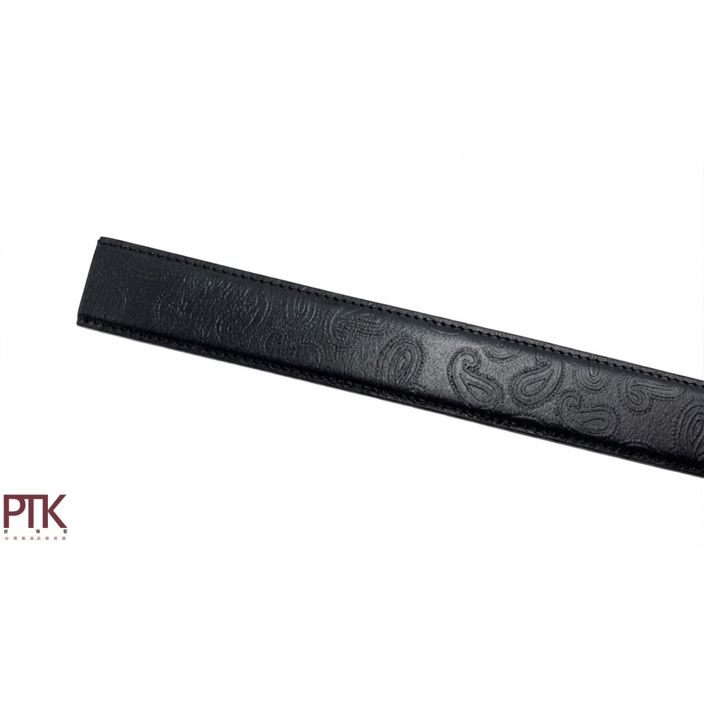 二層牛皮自動皮帶身(變形蟲圖騰) BS400-3【PTK皮條客】-細節圖2
