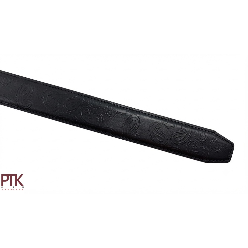 二層牛皮自動皮帶身(變形蟲圖騰) BS400-3【PTK皮條客】-細節圖4