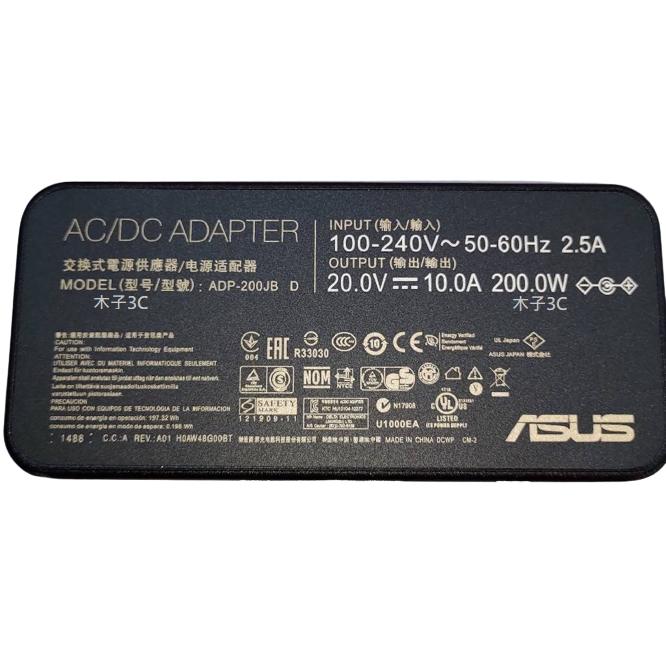適用【ASUS】變壓器 20V 10A 孔徑6.0*3.7mm 帶針型 筆電變壓器 ADP-200JB D / 200W-細節圖2