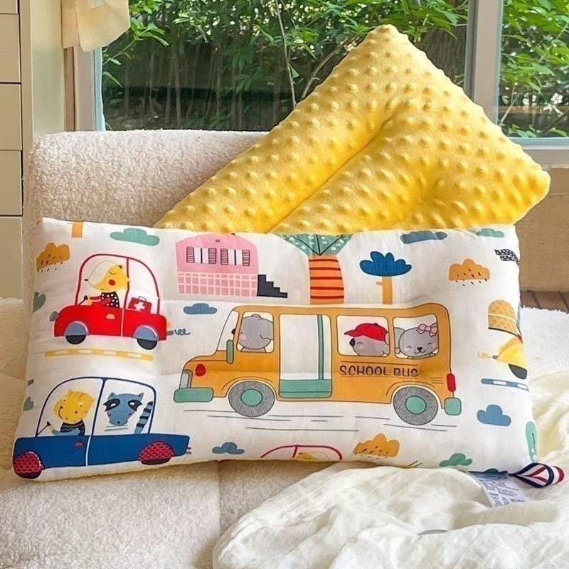 【台灣現貨】100%全純棉兒童豆豆枕  30X50cm 不挑款.隨機出貨-細節圖9