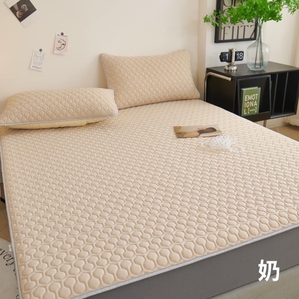 【台灣現貨】全台獨家👉🏻冰糯乳膠同款床包三件組  乳膠夾層雙倍柔軟（限宅配）-規格圖5