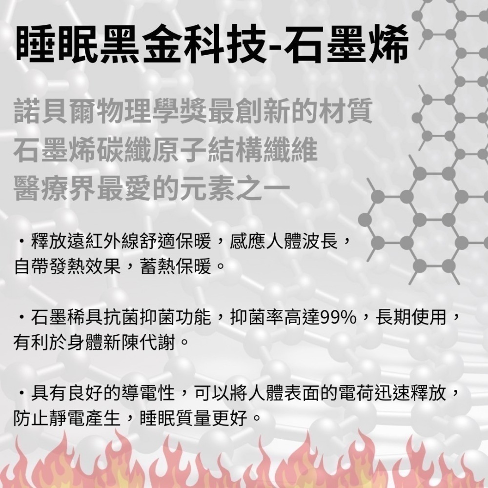 【台灣現貨】睡眠黑金科技🔥石墨烯發熱被🔥#恆溫蓄熱 #抗靜電 #抗菌 #促進微循環-細節圖6