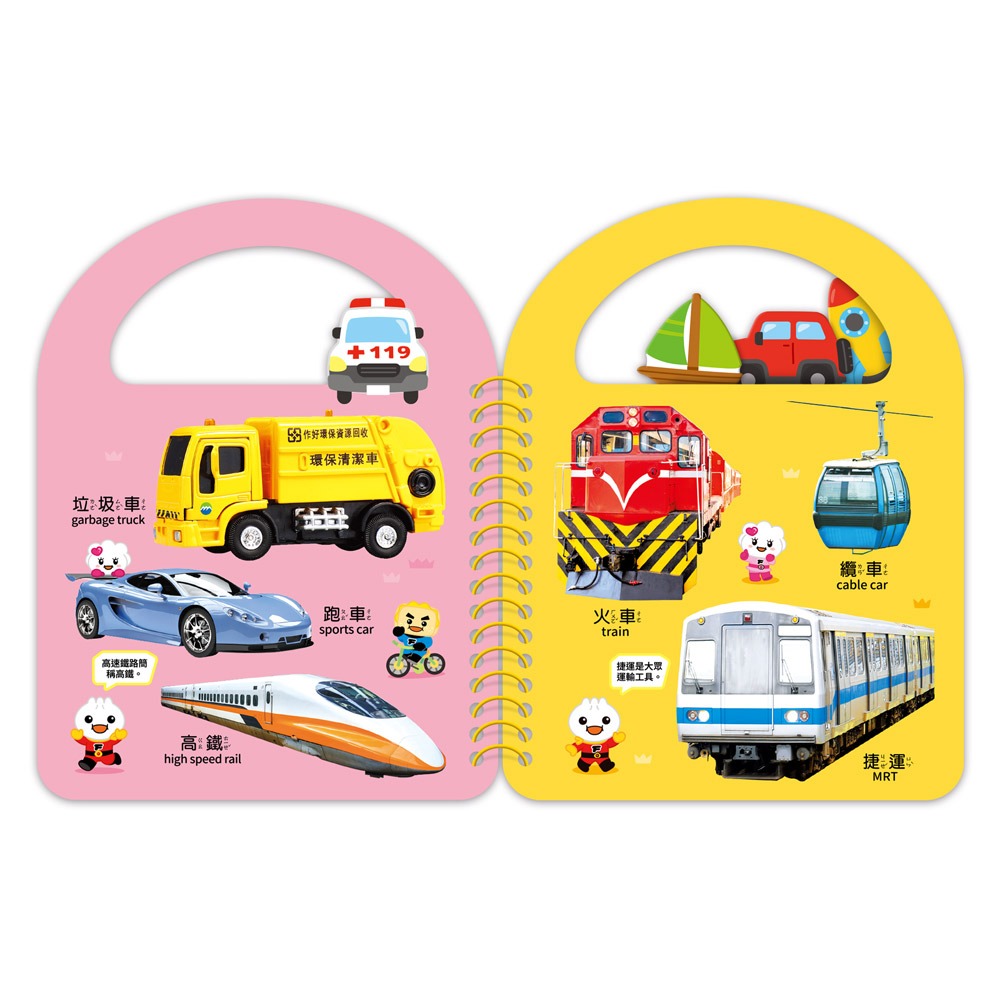 風車．FOOD超人認知手提書－交通工具-細節圖3