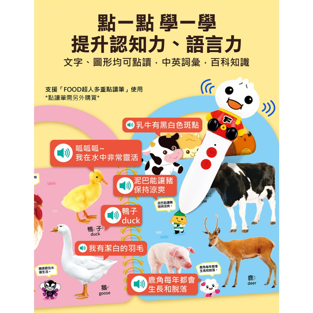 風車．FOOD超人認知手提書－可愛動物-細節圖9