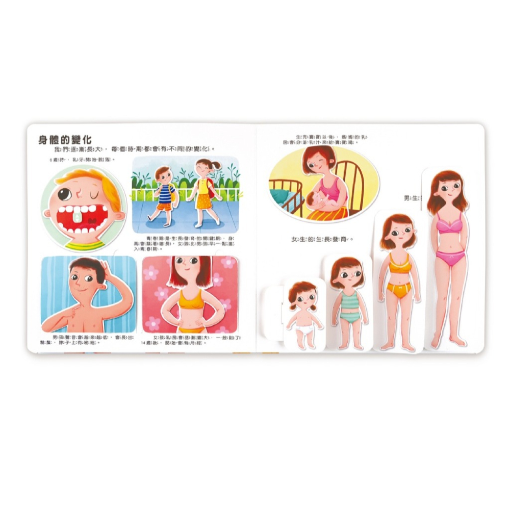 風車．幼兒性教育啟蒙互動遊戲書－男生女生不一樣-細節圖3