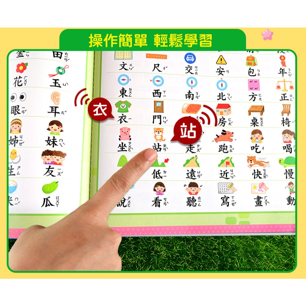 風車．FOOD超人小手點讀學前啟蒙百科（ㄅㄆㄇ+ABC+123+兒歌）-細節圖5
