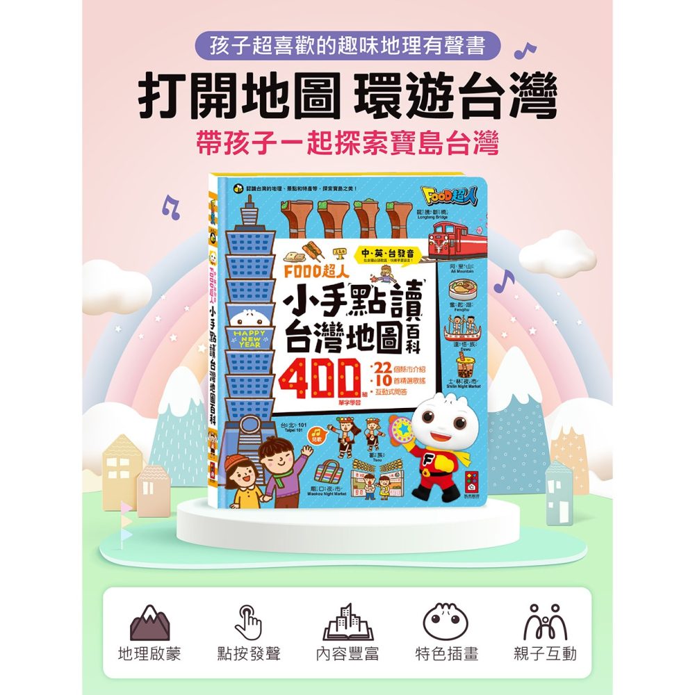 風車．FOOD超人小手點讀台灣地圖百科-細節圖2