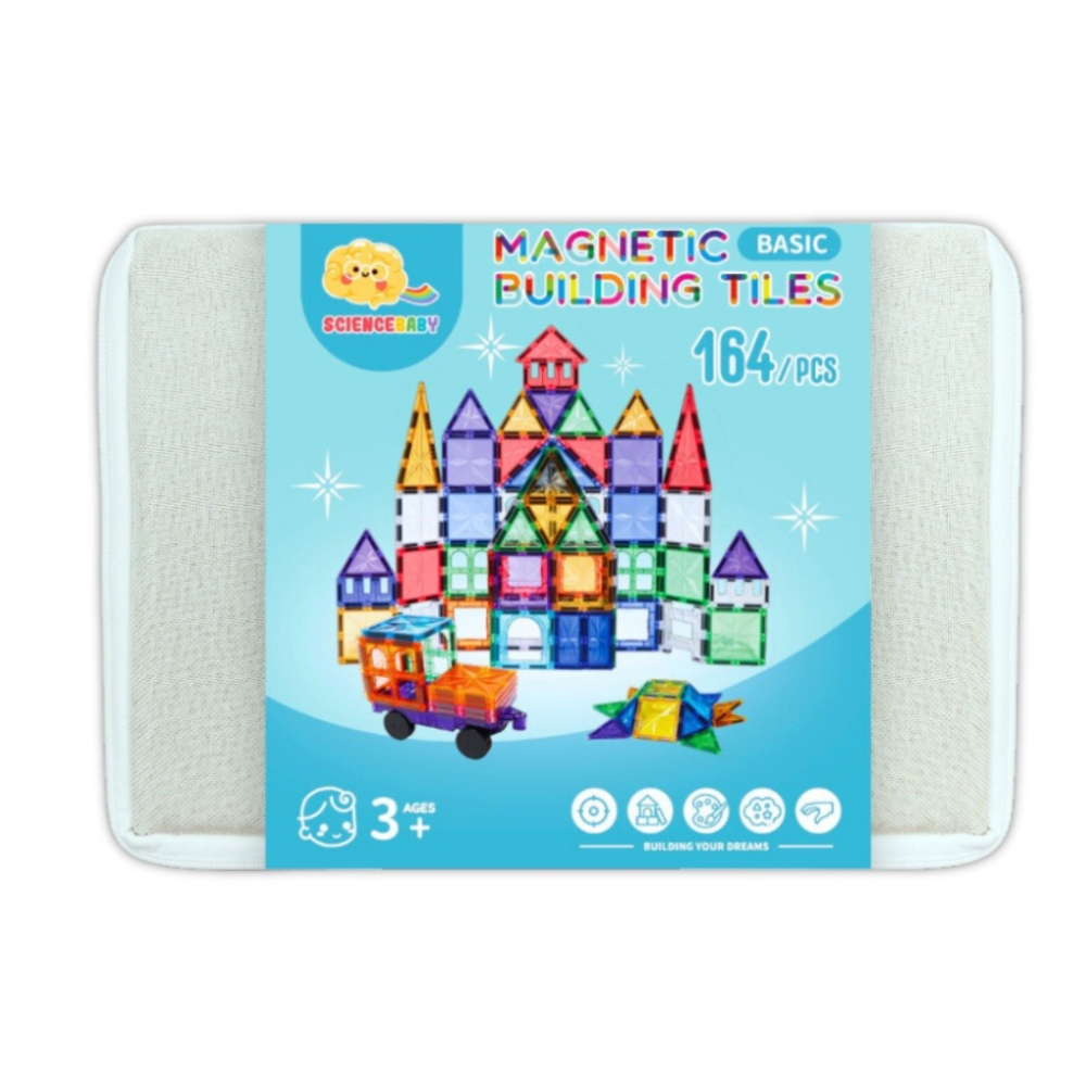 Science Baby．雪鑽收納盒版164片（附贈獨家棉麻硬收納盒）-細節圖3