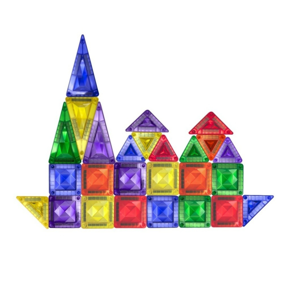 Science Baby．鑽石小磁片42片 磁力片-細節圖4