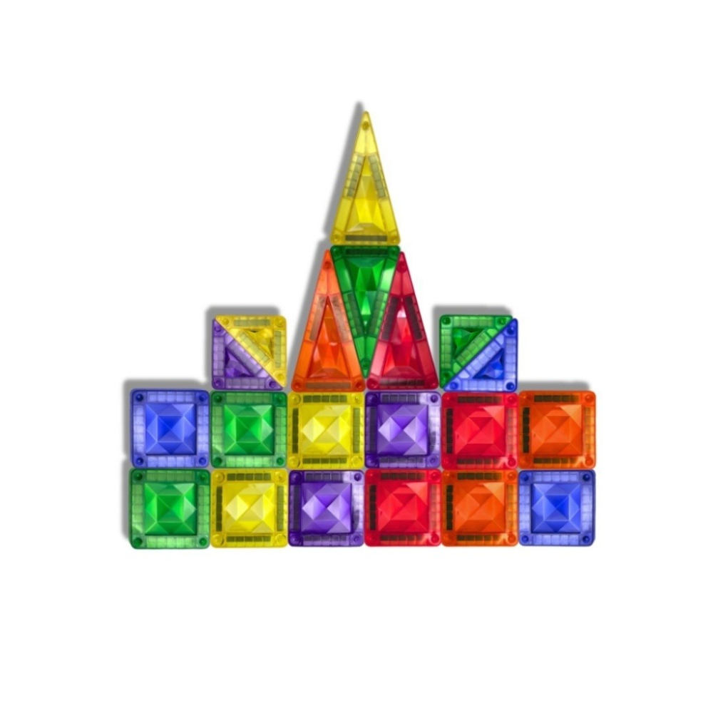 Science Baby．鑽石小磁片42片 磁力片-細節圖5