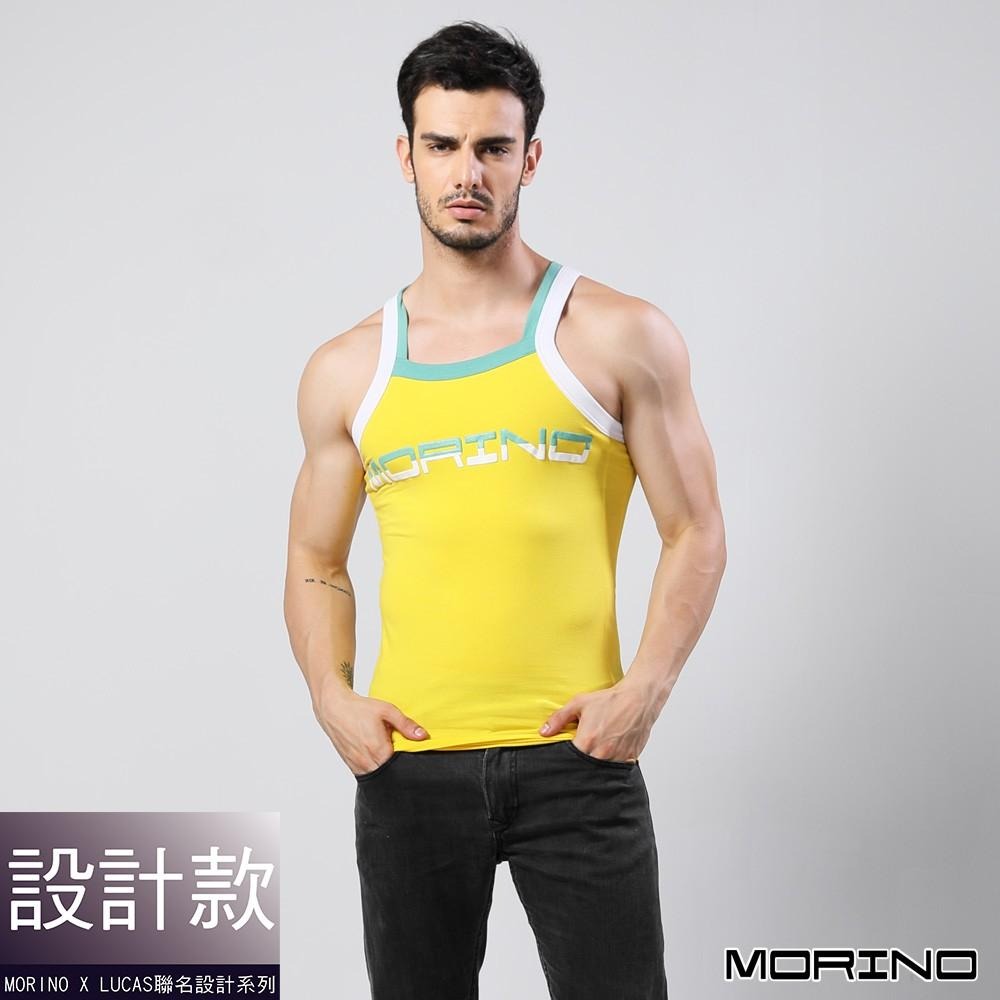 【MORINO】型男運動背心_黃色 MO5109型男 潮男 健身 背心 色彩鮮明，簡約線條，展現年輕氣息 LUCAS聯名-細節圖5