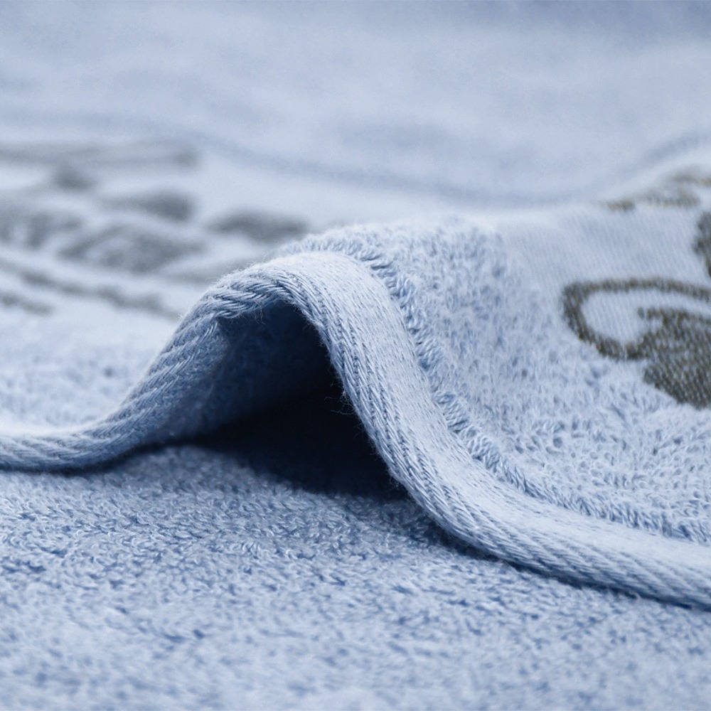 SNOOPY史努比【超值6條組】素色緞檔緹花方巾_33*39cm SN114【MORINO】-細節圖2