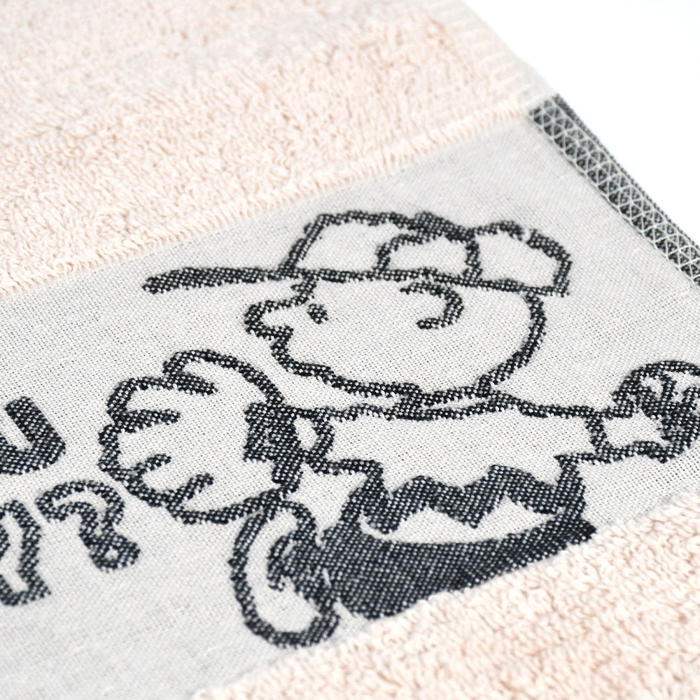 SNOOPY史努比【超值3條組】素色緞檔緹花毛巾_33*75cm SN314【MORINO】-細節圖6