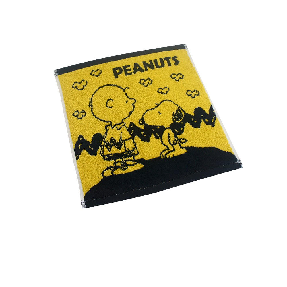 SNOOPY史努比-【超值4條組】MIT純棉撞色緹花小方巾_22*22cm_麻吉款 SN003【MORINO】-細節圖5