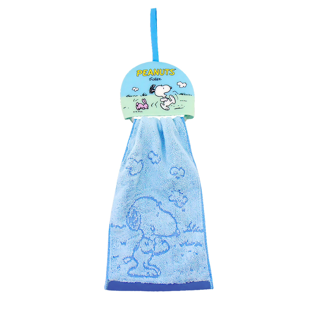 SNOOPY史努比- 【超值2條組】MIT掛環式造型擦手巾 SN001【MORINO】-細節圖2