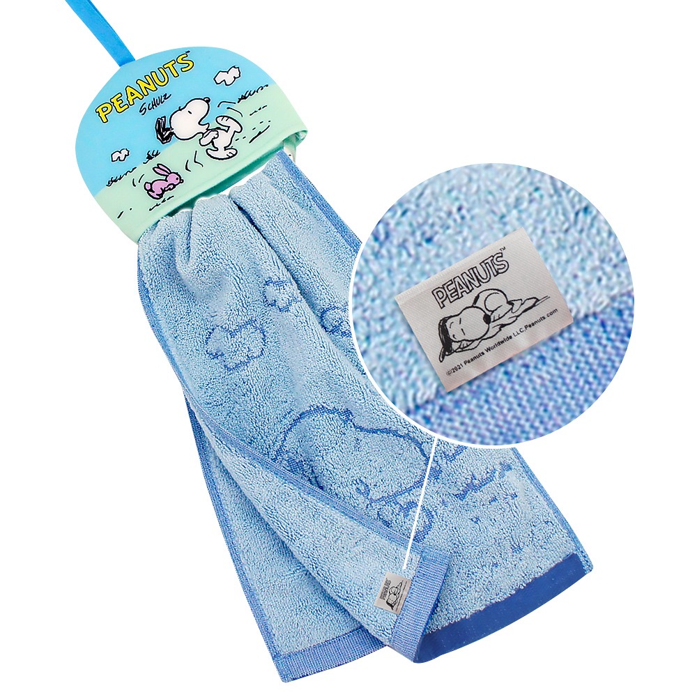 SNOOPY史努比- 【超值2條組】MIT掛環式造型擦手巾 SN001【MORINO】-細節圖5