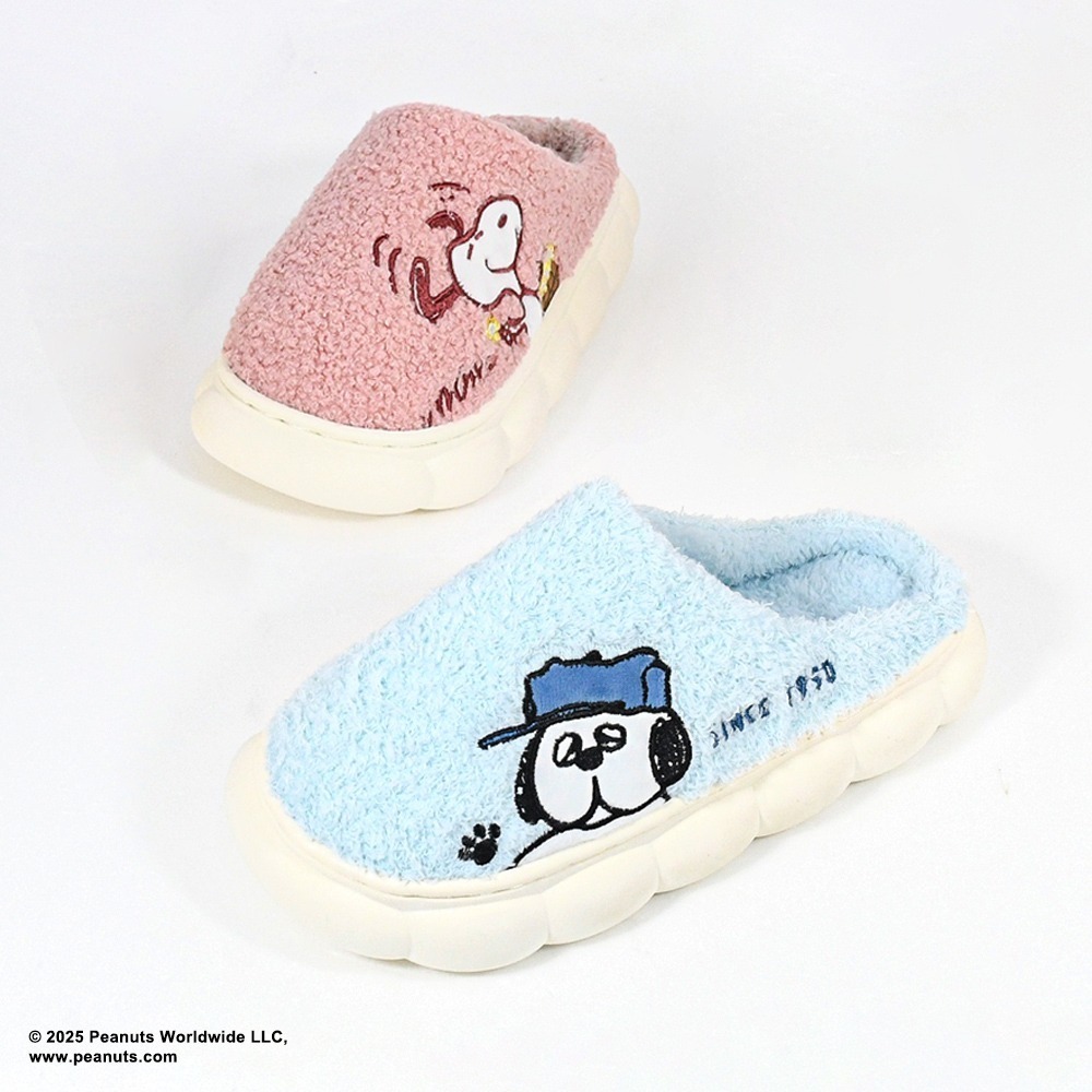 SNOOPY史努比- 貼布繡泡泡止滑氣墊拖鞋 SN930【MORINO】-細節圖2