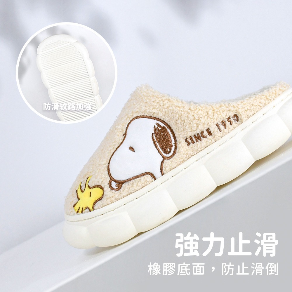 SNOOPY史努比- 貼布繡泡泡止滑氣墊拖鞋 SN930【MORINO】-細節圖6