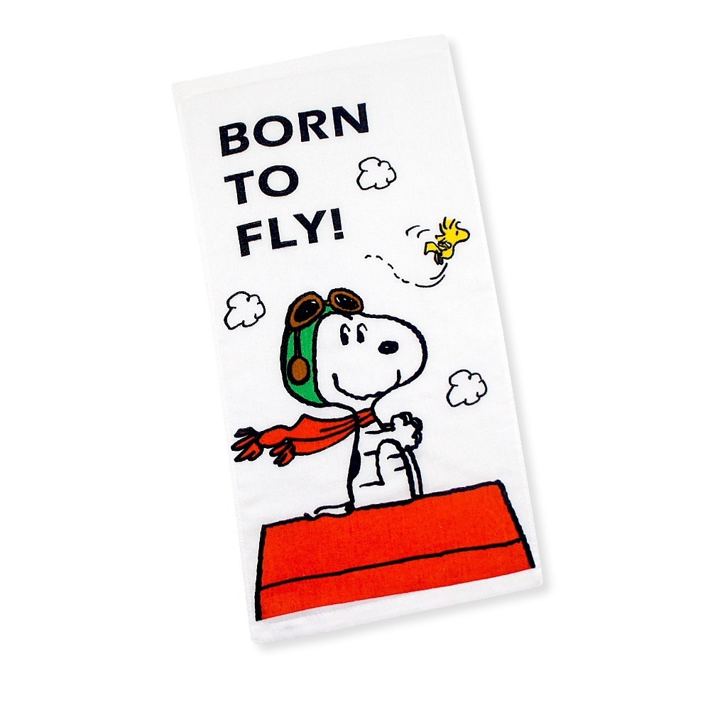 SNOOPY史努比- MIT印花紗布童巾/小毛巾_單條_27*50cm SN206-8【MORINO】-細節圖3