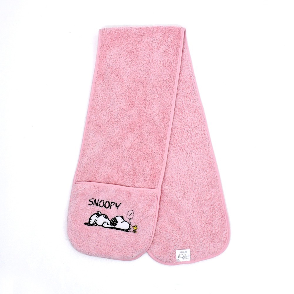 SNOOPY史努比- 【超值4條組】MIT超細纖維多功能口袋型運動巾_20*110cm SN607【MORINO】-細節圖5