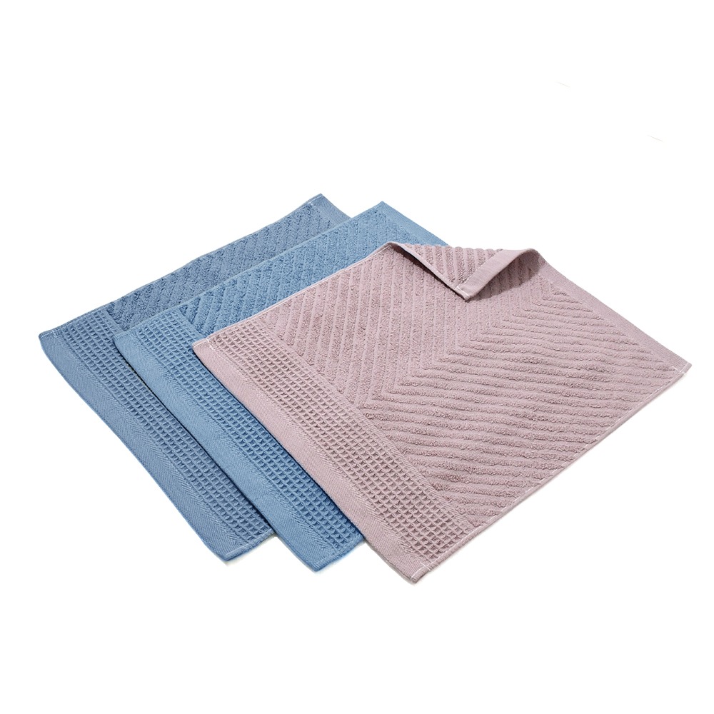 【MORINO】(超值6條組) 美國棉立體斜紋極柔方巾_33*35cm MO681-細節圖4